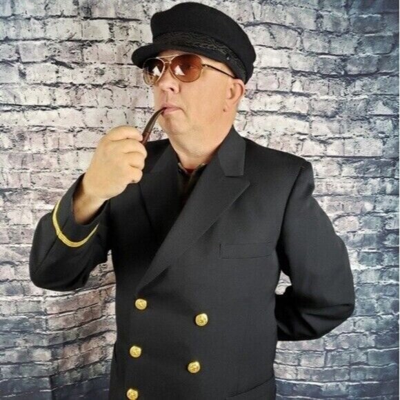 Vintage United States Naval Dress Uniform Jacket Oak Leaf Cluster Sleeve 39R - Picture 8 of 8